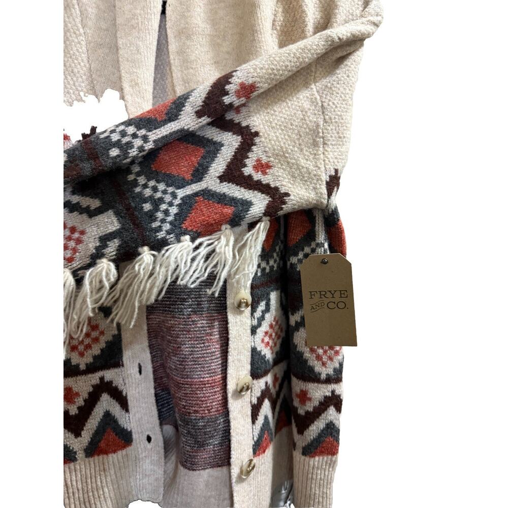 Frye And Co Fringe Sweater- Native American